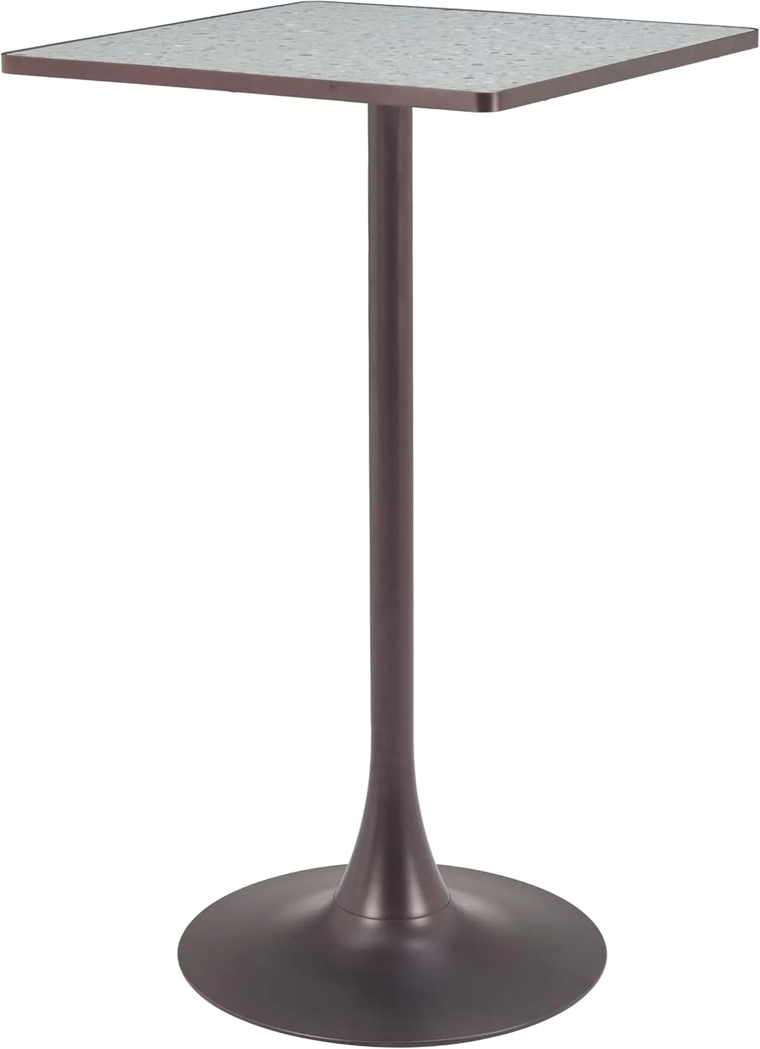 Zuo Spot Bar Table Gray & Bronze