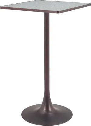 Zuo Spot Bar Table Gray & Bronze